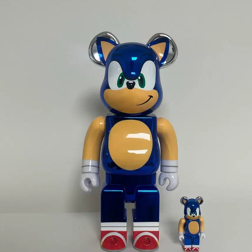 [BUNJANG] Bearbrick Sonic the Hedgehog 400% & 100% Figure Set / 소닉 크롬 베어브릭 400% 100%