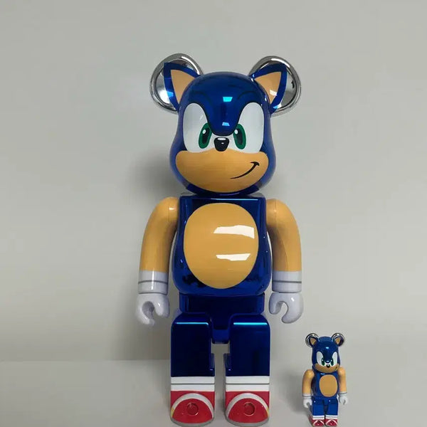 [BUNJANG] Bearbrick Sonic the Hedgehog 400% & 100% Figure Set / 소닉 크롬 베어브릭 400% 100%