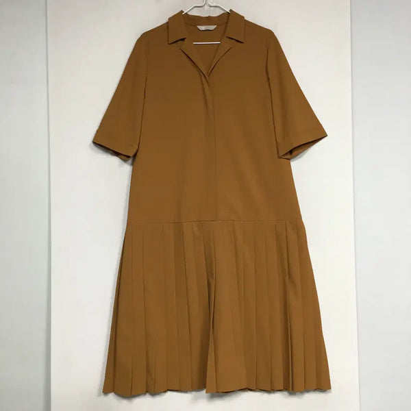[BUNJANG] Beanpole Ladies Pleated Shirt Dress / 빈폴 레이디스 플리츠 셔츠 원피스 90