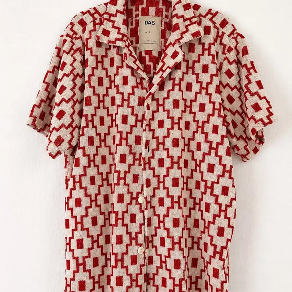 [BUNJANG] OAS Terry Short Sleeve Shirt / OAS 테리 반팔 셔츠