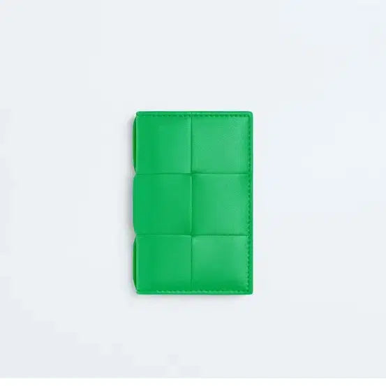 [BUNJANG] Bottega Veneta Flap Card Holder Green / 보테가베네타 플랩 카드지갑 정품 지갑 단품