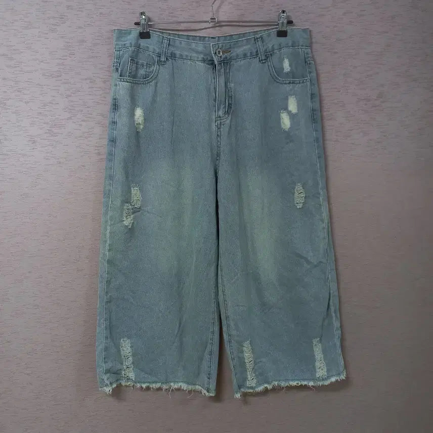 [BUNJANG] Washing Vintage Wide Denim Pants / B7-21/워싱 빈티지 와이드청바지