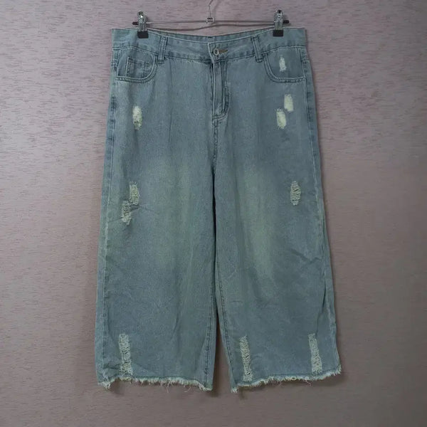 [BUNJANG] Washing Vintage Wide Denim Pants / B7-21/워싱 빈티지 와이드청바지