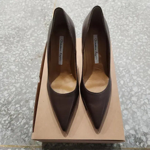 [BUNJANG] Handmade Women's Pumps - Brown, Size 240 / 수제화 여성 펌프스 240 브라운