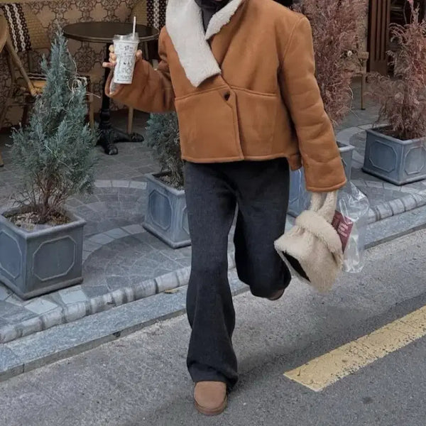[BUNJANG] Pebble M Shearling Coat / 페블엠 무스탕 새상품