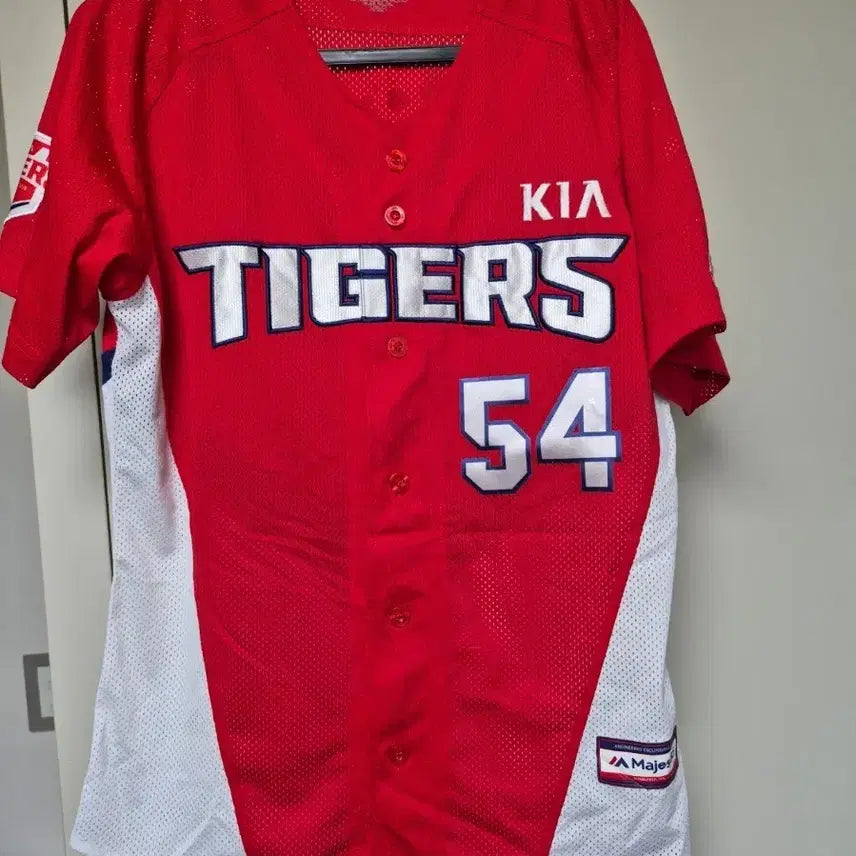 [BUNJANG] Kia Tigers Majestic Authentic Baseball Jersey - Yang Hyeon-jong #54 - Size 100 / 기아타이거즈 유니폼 마제스틱 정품 100사이즈 양현종 마킹 판매합니다
