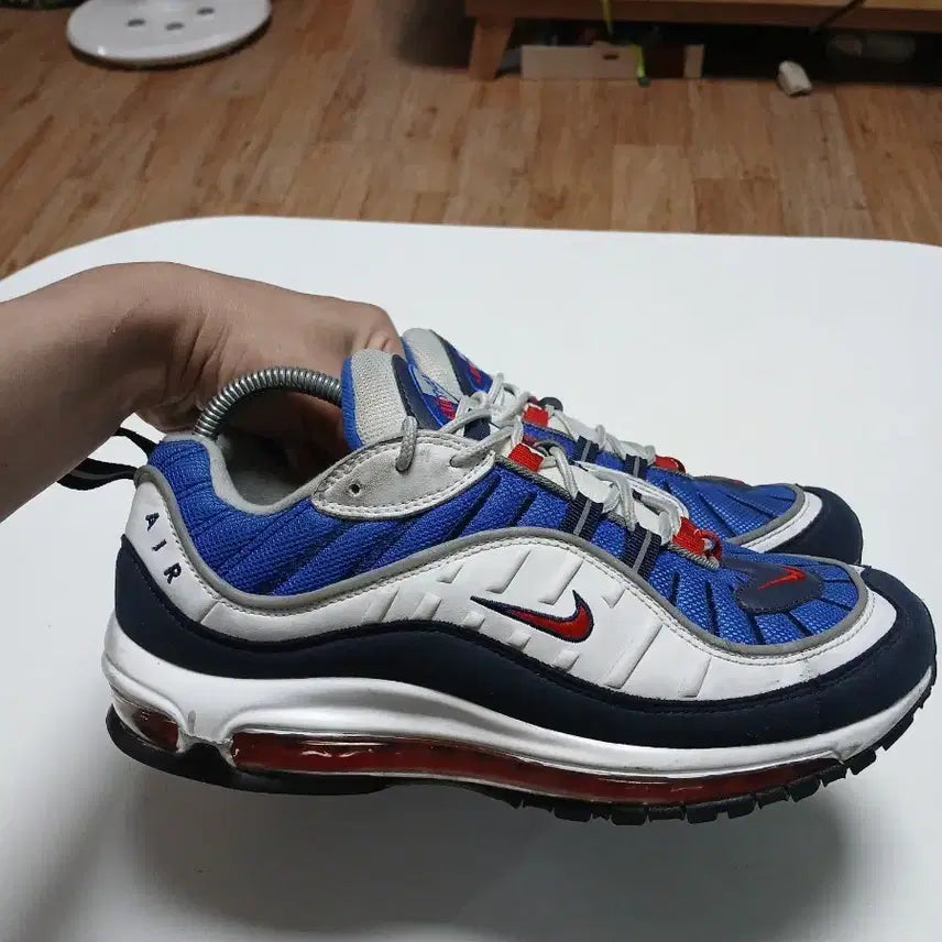 [BUNJANG] Nike Air Max 98 Gundam White/Navy/Red (US 10) / 나이키 에어맥스 98 건담 흰/남/빨 280