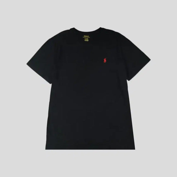 [BUNJANG] Polo Ralph Lauren Red Pony Basic Cotton Short Sleeve T-Shirt (M) / 폴로랄프로렌 블랙 레드포니 심플 베이직 코튼 반팔 티셔츠 M