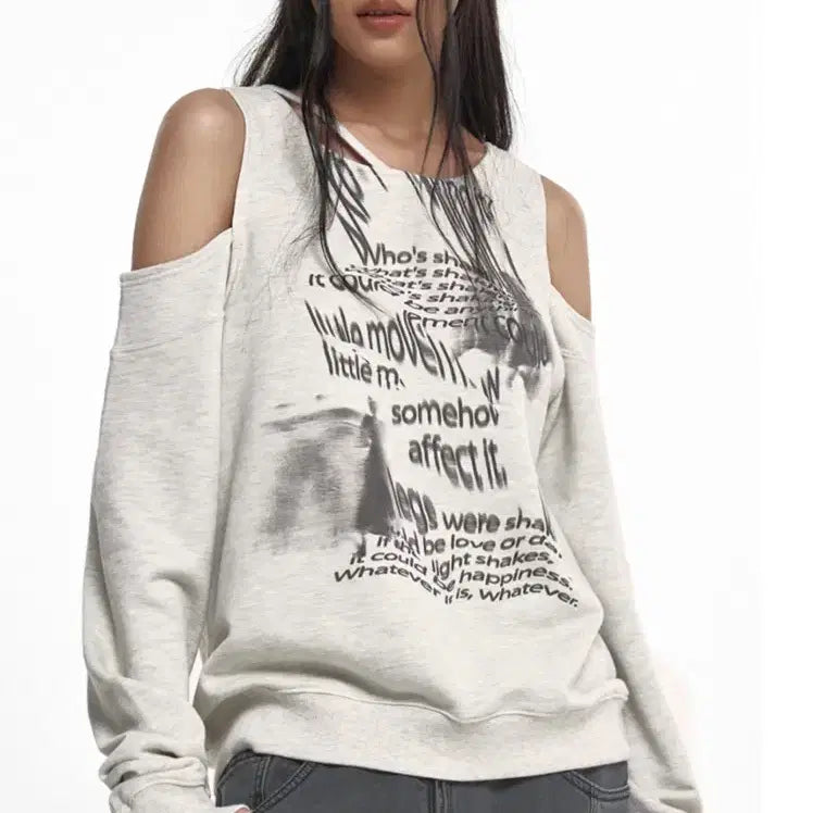 [BUNJANG] NACHE BARE SWEATSHIRT Oatmeal / 나체 BARE SWEAT SHIRT OATMEAL