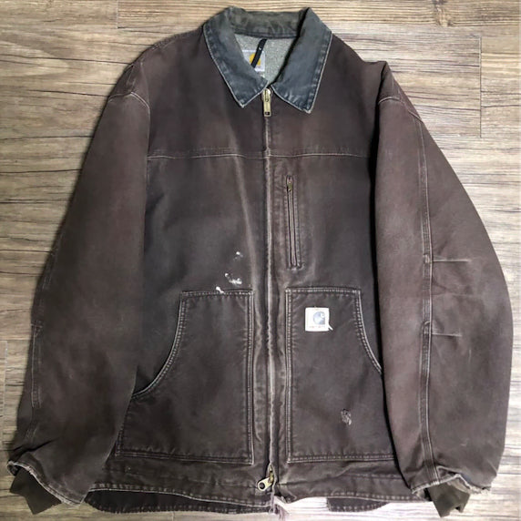 [BUNJANG] Carhartt C61 Sherpa Lined Ridge Jacket Dark Brown / 칼하트(Carhartt) C61 셰르파 릿지자켓 (다크 브라운)