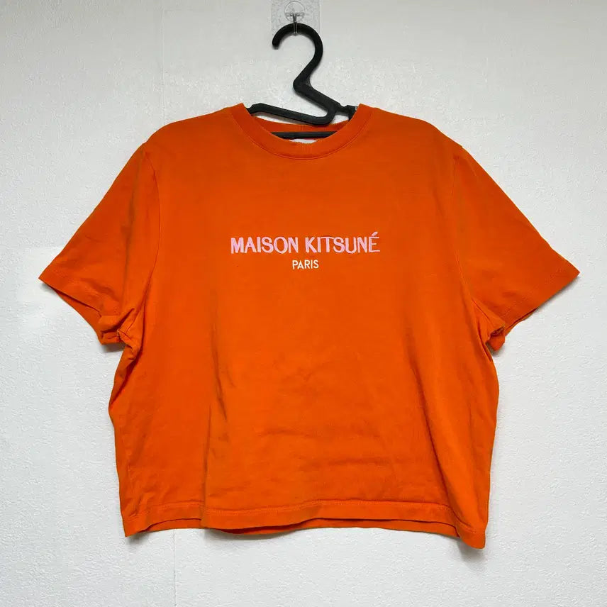 [BUNJANG] Maison Kitsuné Cropped T-Shirt / 메종키츠네 반팔 크롭티 S