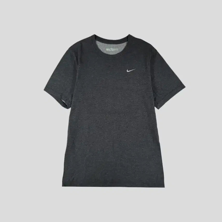 [BUNJANG] Nike 00s Deep Grey Tonal Swoosh Logo Fit-Dry Cotton Blend T-Shirt M / 나이키 00s 딥그레이 톤톤 스우시 로고 핏드라이 코튼블렌드 반팔 티셔츠 M