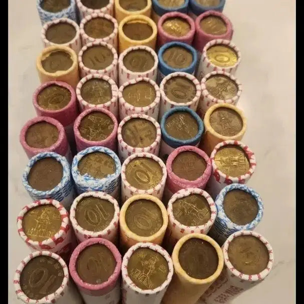 [BUNJANG] Old 10 Won Coin Rolls (50 Rolls) / 구10원동전롤 50롤