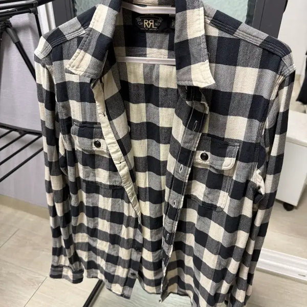 [BUNJANG] RRL Buffalo Check Twill Work Shirt / RRL 버팔로 체크 트윌 워크 셔츠