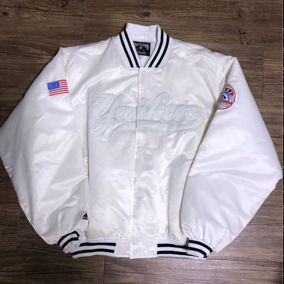 [BUNJANG] Coopertown Collection Yankees White Jacket XXL / 쿠퍼스타운 컬렉션 Majestic 양키스 화이트 자켓