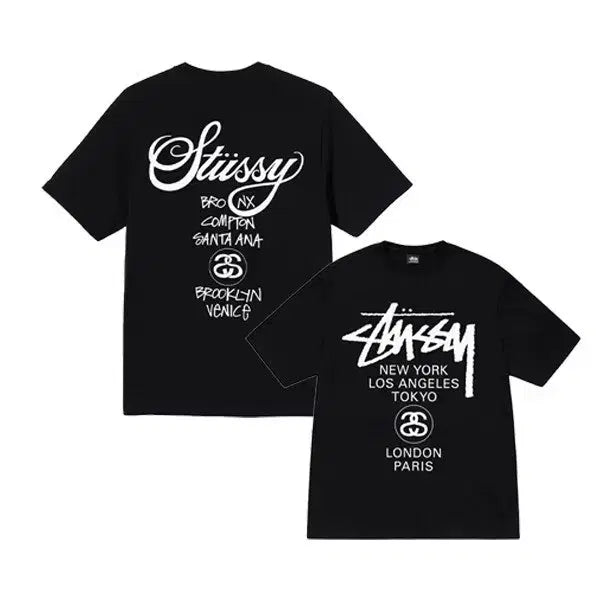 [BUNJANG] Stussy World Tour T-Shirt / 스투시 월드투어 반팔티/ 정품