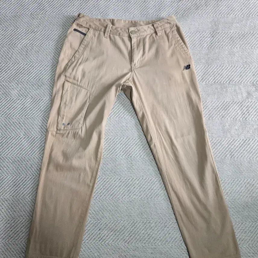 [BUNJANG] New Balance Men's 9-Length Cotton Stretch Pants (Beige, M/32) / 남성80 M (32)뉴발란스  스판 코튼 9부팬츠 (베이지)