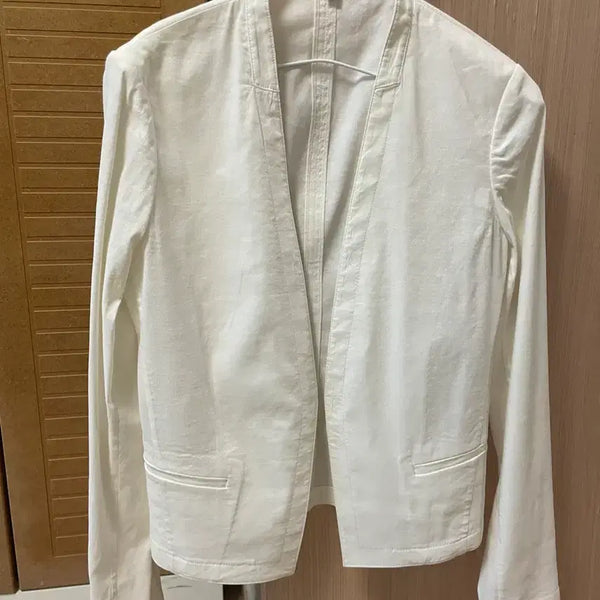 [BUNJANG] Theory Linen Collarless Jacket / 띠어리 노카라 린넨자켓