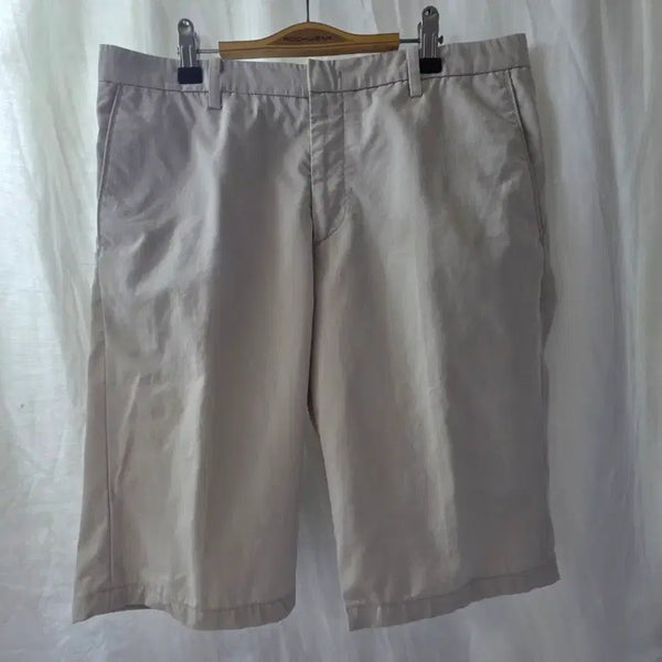 [BUNJANG] Solid Homme Beige Cotton Shorts Size 48 / 솔리드옴므 베이지색 면 반바지 48. 32인치
