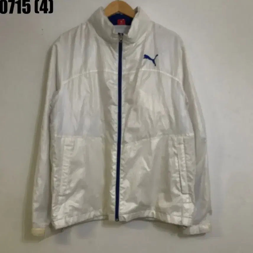 [BUNJANG] Puma White Windbreaker Jacket 0715 / 푸마 바람막이 흰색 0715