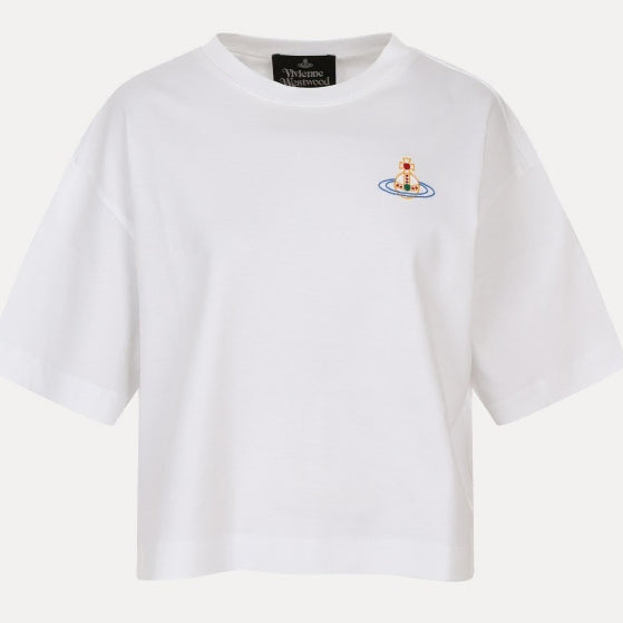 [BUNJANG] Vivienne Westwood Cotton Cropped T-Shirt / 비비안웨스트우드 코튼 크롭 티셔츠 /정품