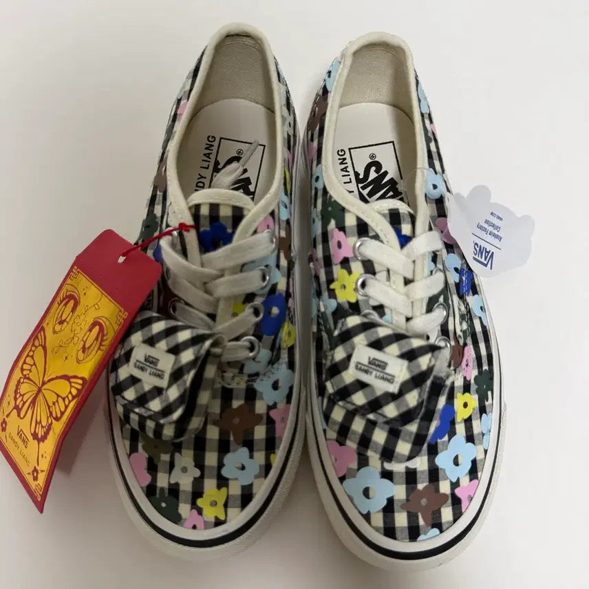[BUNJANG] Vans x Sandylion Gingham Check Authentic Sneakers / 반스 샌디리앙 콜라보 깅엄체크 어센틱