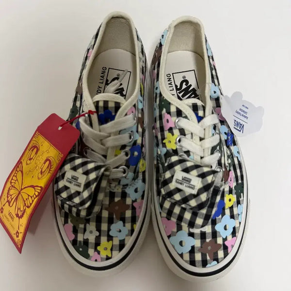 [BUNJANG] Vans x Sandylion Gingham Check Authentic Sneakers / 반스 샌디리앙 콜라보 깅엄체크 어센틱