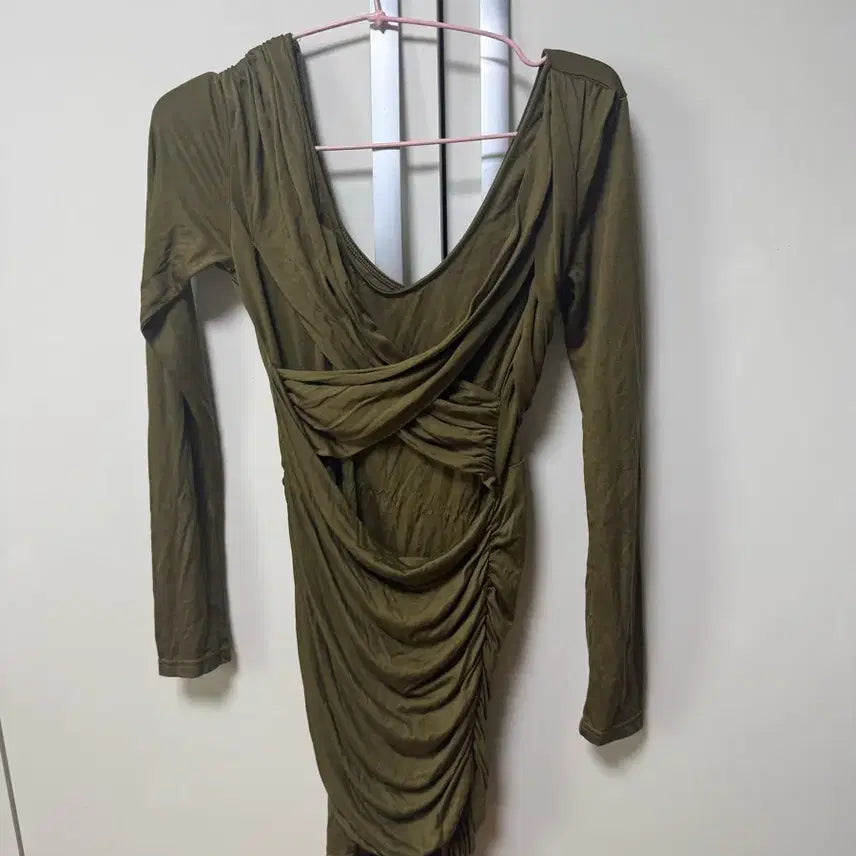 [BUNJANG] ASANG Shirring Off-Shoulder Dress / 아상 셔링 원피스