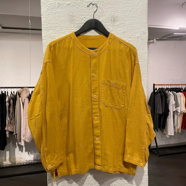 [BUNJANG] Issey Miyake Collarless Shirt Size 2 / 이세이미야케 카라리스 셔츠