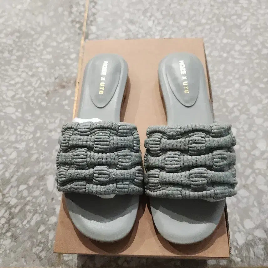 [BUNJANG] HOZE Round Flat Sandals Mint 235 / HOZE 라운드 플랫 샌들 민트 235
