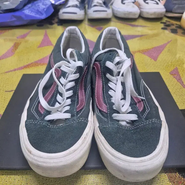 [BUNJANG] Vans Old Skool Suede Dark Green Shoes / 270 반스 올드스쿨 스웨이드 다크그린