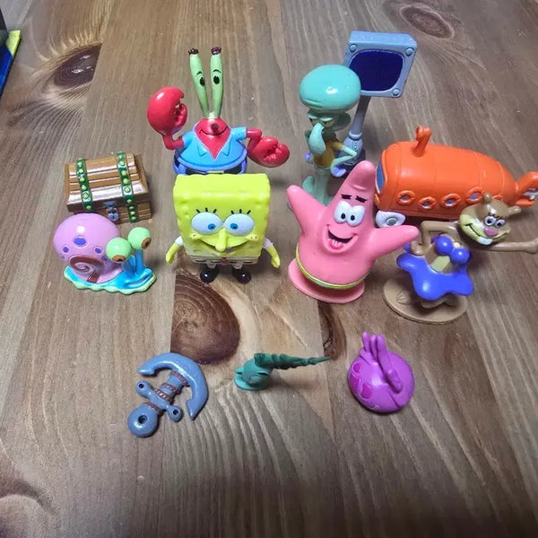 [BUNJANG] SpongeBob SquarePants Classic Figure Set with Accessories / 스펀지밥 고전 피규어 세트