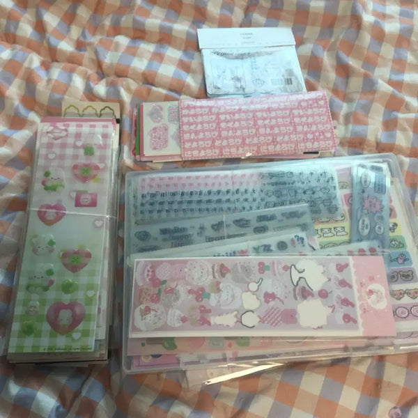 [BUNJANG] Cute Sticker Bundle - Approx. 80-100 Sheets / 다꾸 스티커 일괄 처분