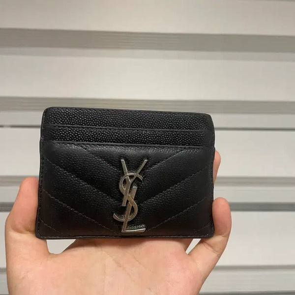 [BUNJANG] Saint Laurent Card Holder Black / 생로랑 카드지갑 블랙