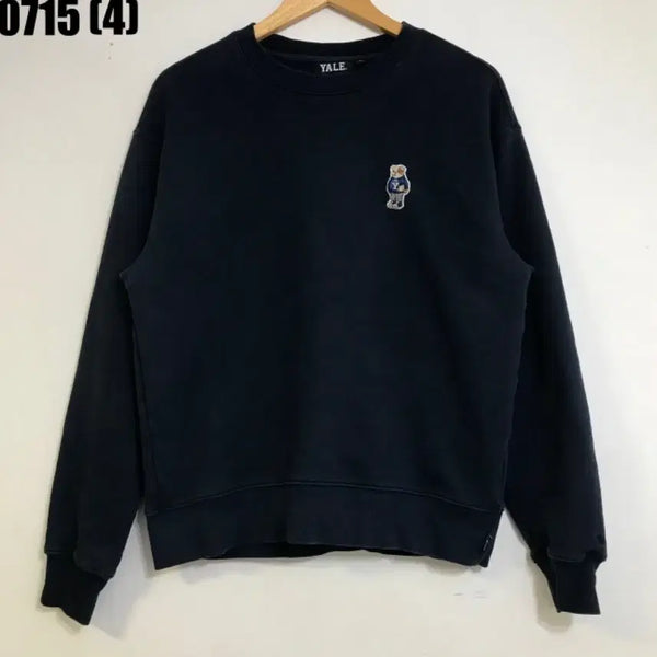 [BUNJANG] YALE Embroidered Bear Sweatshirt Navy / YALE 스웻셔츠 네이비 곰돌이 자수 0715