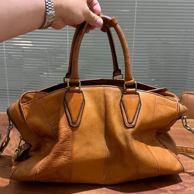 [BUNJANG] Yoshida Porter Softline Leather Boston Bag / 요시다포터 softline 레더 보스턴 백