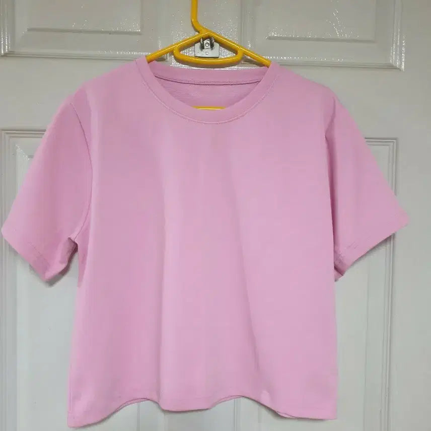 [BUNJANG] Pink Short Sleeve T-Shirt / 분홍색 티  반팔티  여성티