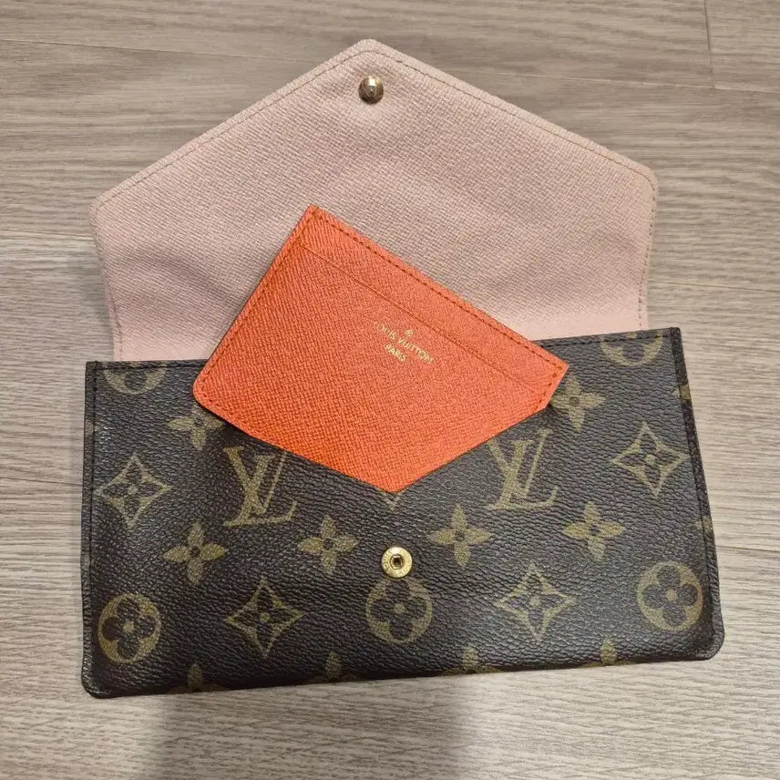 [BUNJANG] Louis Vuitton Monogram Clemence Wallet Orange / louis 모노그램 클레멘스 지갑 오렌지