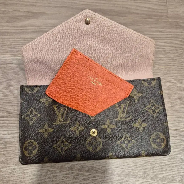 [BUNJANG] Louis Vuitton Monogram Clemence Wallet Orange / louis 모노그램 클레멘스 지갑 오렌지