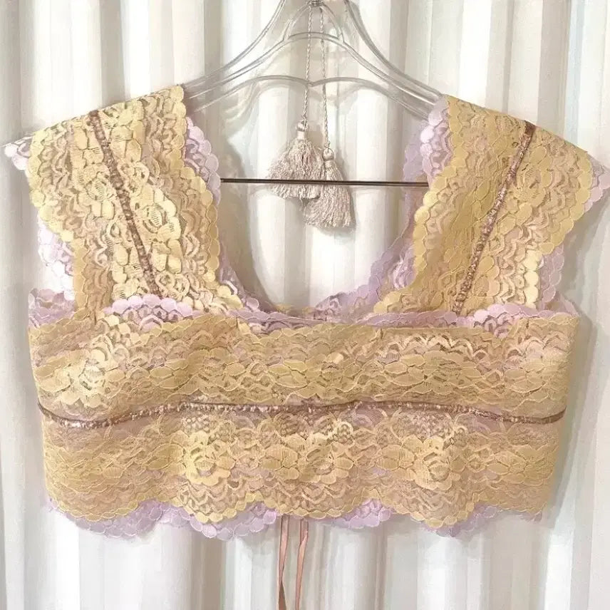 [BUNJANG] Aishikada Lace Top and Skirt Set / (새상품) AISHIKADA 레이스 상의 스커트  세트 44-55