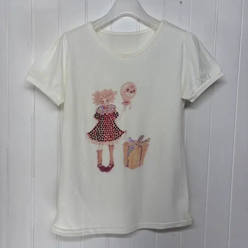 [BUNJANG] Women's Short-Sleeve T-Shirt - 55 Size / 싸이월드감성 반팔 여성55 ㅡ0721