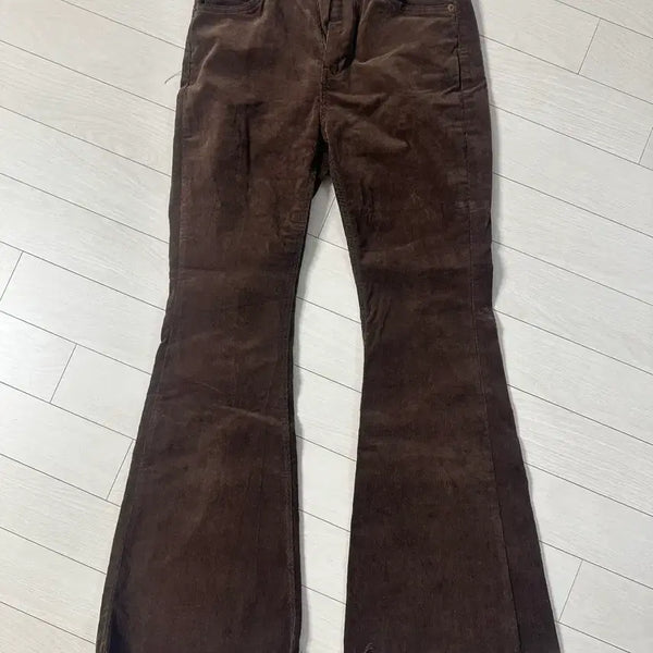 [BUNJANG] OOTJ Corduroy Brown Bootcut Pants / Ootj 코듀로이 브라운 부츠 컷 바지