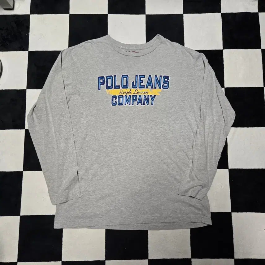 [BUNJANG] Polo Ralph Lauren Vintage Spellout Long Sleeve Grey L / [L] 폴로랄프로렌 폴로진스 빈티지 스펠아웃 롱슬리브 그레이