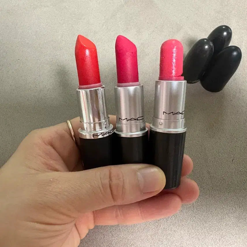 [BUNJANG] MAC Lipstick Bundle Set (Lady Danger, Relentlessly Red, Impassioned) / 맥 립스틱 3종 일괄판매