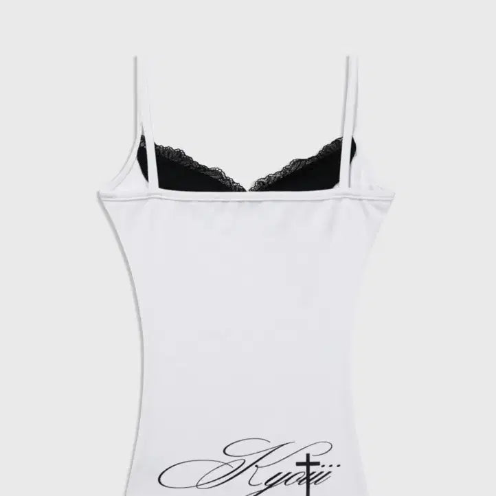 [BUNJANG] Kyo-i Lace Sleeveless Top White / 쿄이 레이스 슬리브리스 화이트