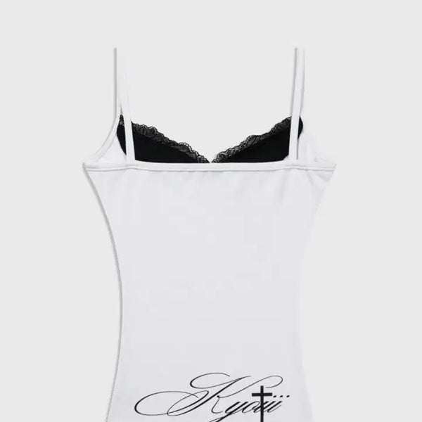 [BUNJANG] Kyo-i Lace Sleeveless Top White / 쿄이 레이스 슬리브리스 화이트