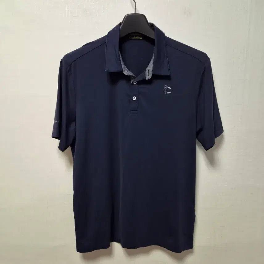 [BUNJANG] Louis Castel Men's Short Sleeve Spandex Golf T-Shirt Size 100 / 루이까스텔 반팔 골프티 남성 100 스판원단