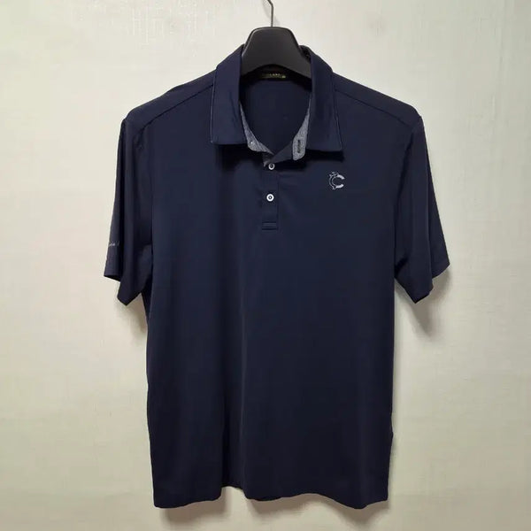 [BUNJANG] Louis Castel Men's Short Sleeve Spandex Golf T-Shirt Size 100 / 루이까스텔 반팔 골프티 남성 100 스판원단