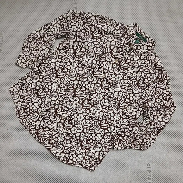 [BUNJANG] Polo Ralph Lauren Brown Flower Pattern Shirt M / 폴로 랄프로렌 브라운 플라워 패턴 셔츠 M/M