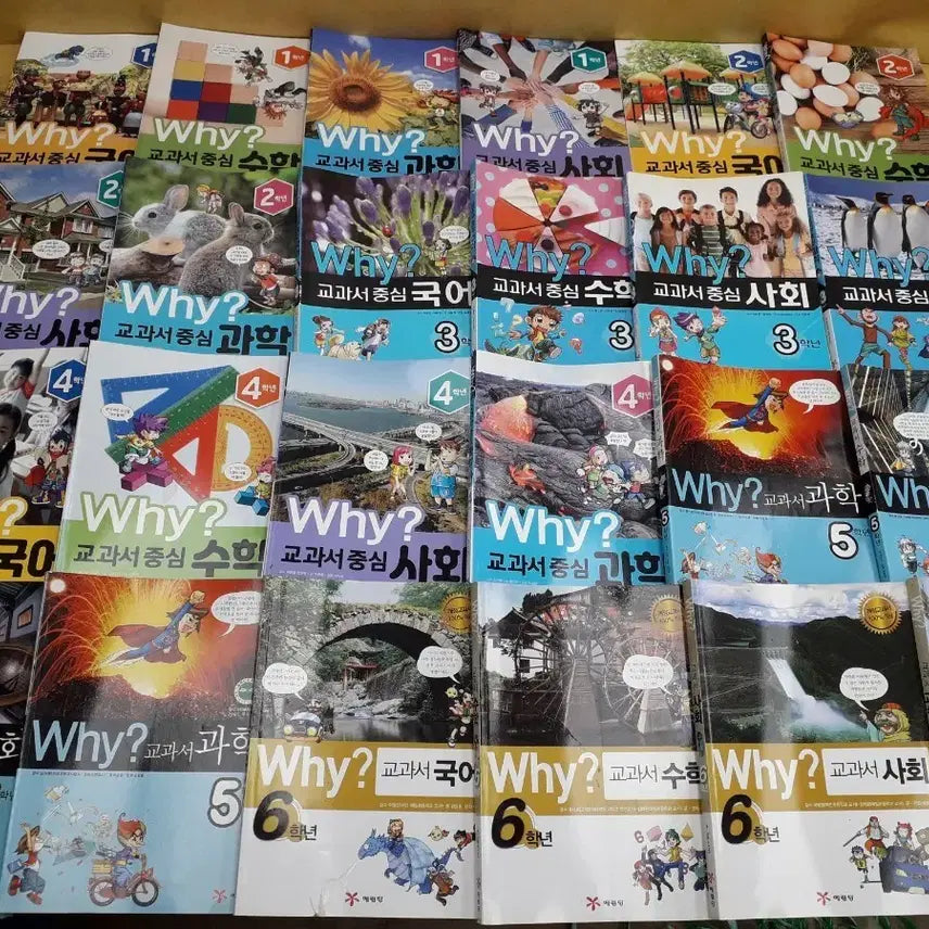 [BUNJANG] Yelimdang Why? Textbook Comics Series (Grades 1-6, 24 Volumes) / 예림당 Why? 교과서만화 시리즈 1학년~6학년 총 24궏
